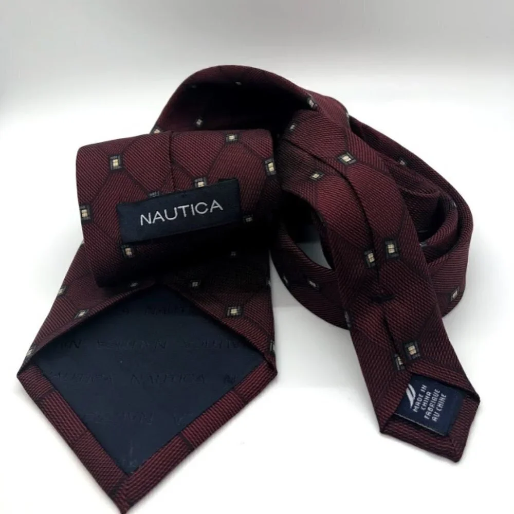 Nautica 100% Imported Silk Neck Tie Classic Design